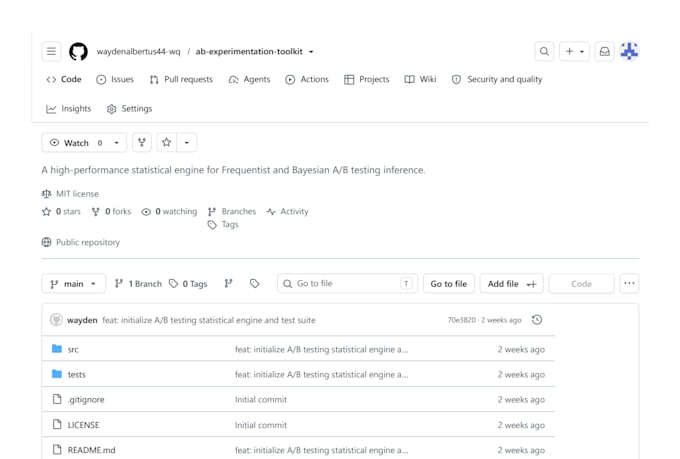 provide expert ab test design and data analytics in python